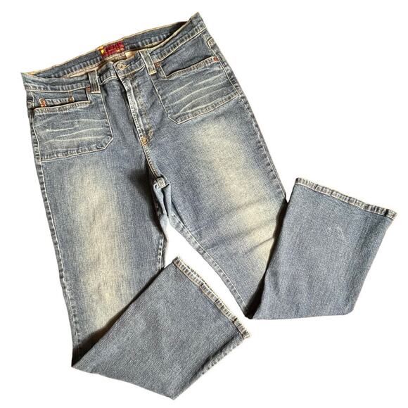 Just USA Jeans Women Plus Sz 21‎ Bootcut Mid Rise Stretch Classic Denim Blue - Picture 1 of 8